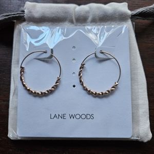 Lane Woods rose gold hoops